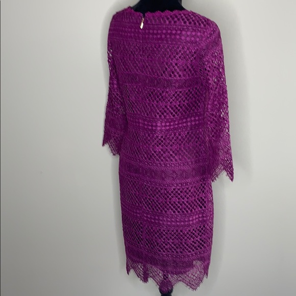 NWOT Trina Turk 3/4 Slv Embroidered Sheath Dress - Picture 4 of 8